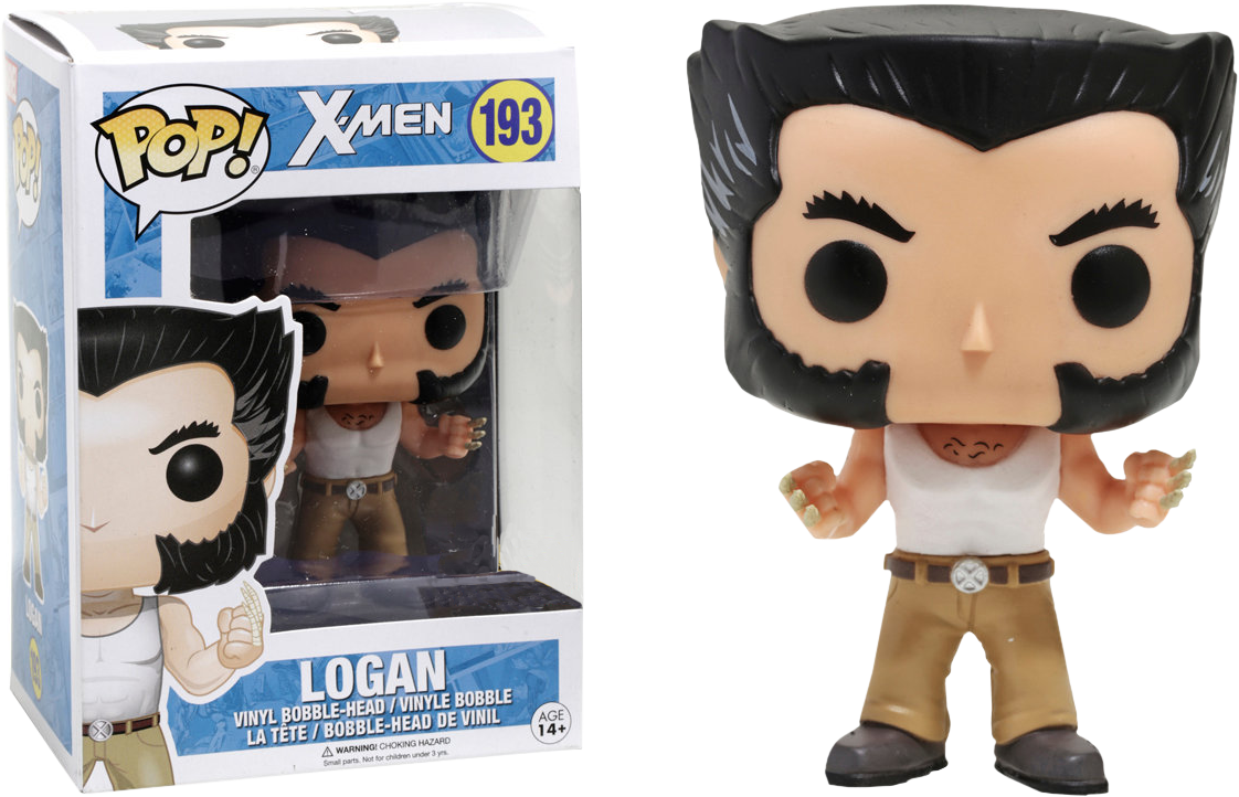 Logan In Tank Top Pop Vinyl Figurine - Wolverine Funko Pop (800x515), Png Download