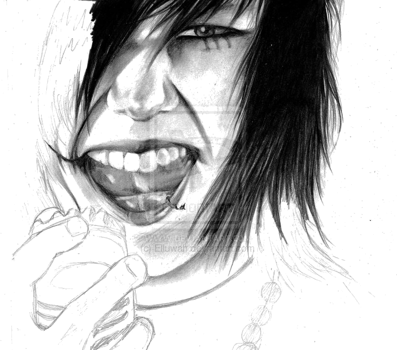 Andy Biersack - Wedding (798x705), Png Download