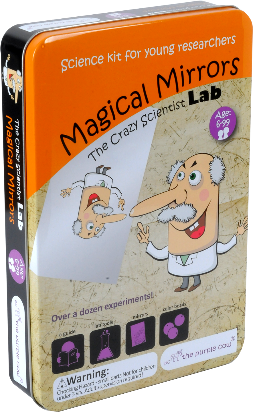 Purple Cow Crazy Scientist Lab Magical Mirrors (1550x1550), Png Download
