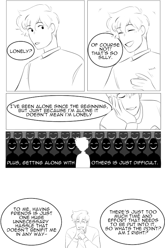 Andy, How Lonely Are You - Cartoon (530x810), Png Download