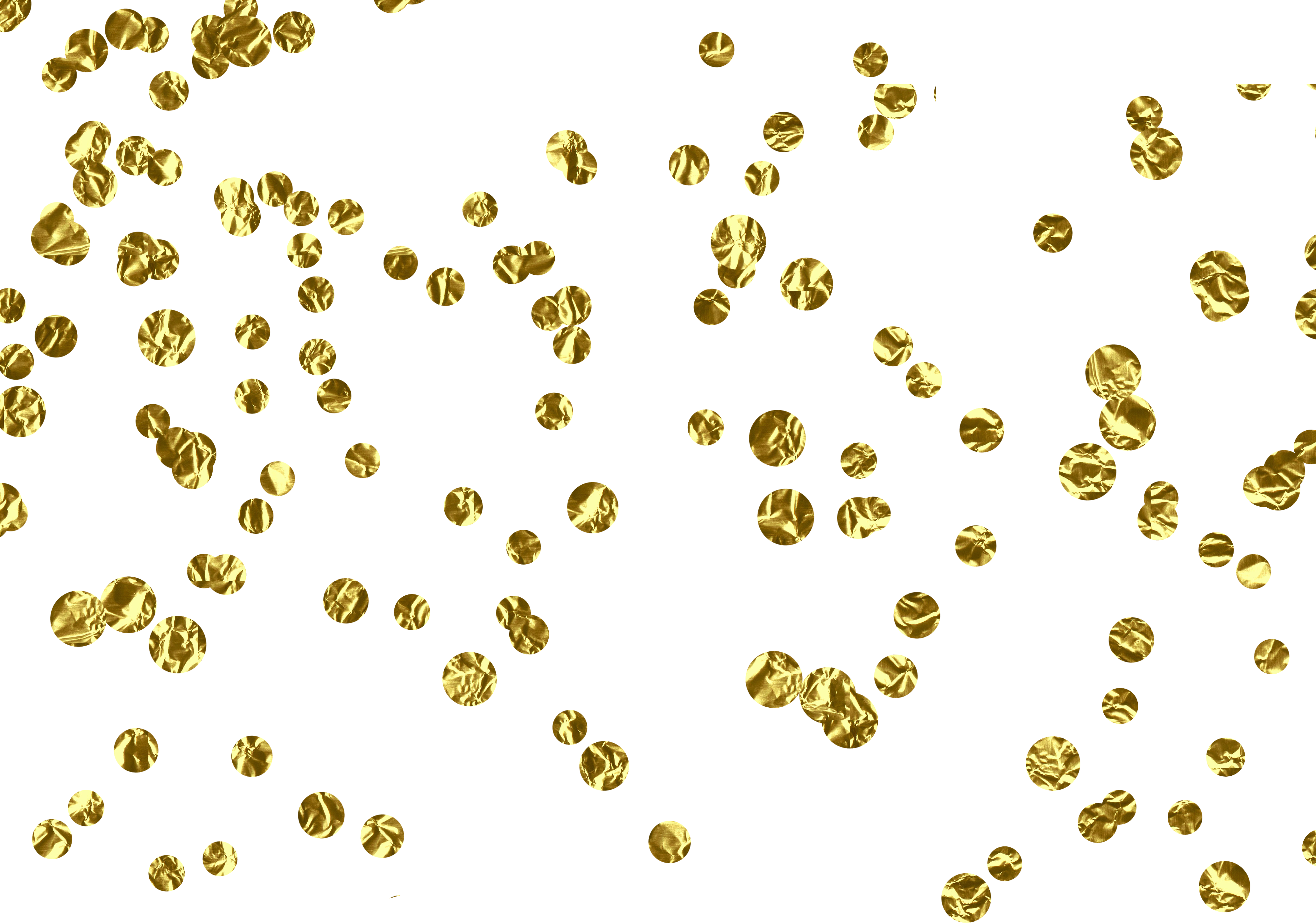 Gold Confetti Border Png Png Library Stock - Gold Confetti Transparent Background (4134x2953), Png Download