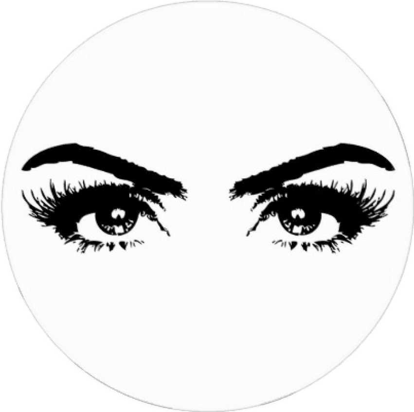 Eyelashes Clipart Tumblr Transparent - Transparent Background Eyelash Extension Clipart (403x402), Png Download