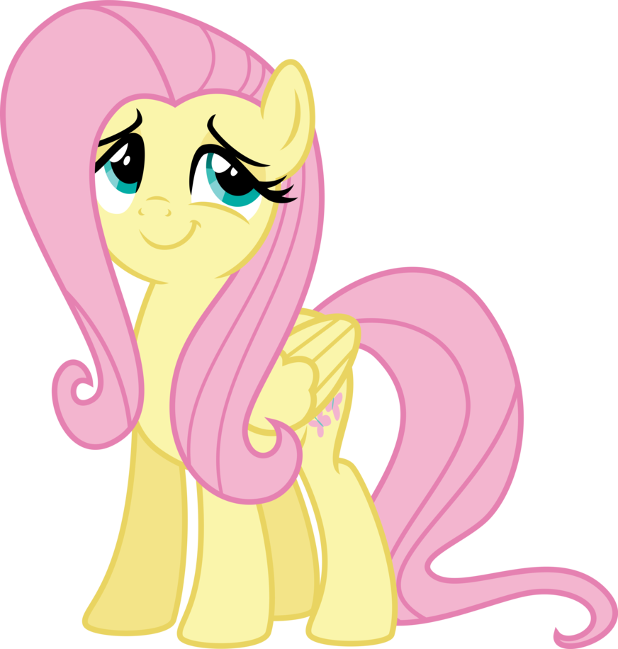 Fluttershy Is Happy For Her Brother By Osipush On Deviantart - My Little Pony Fluttershy Happy (872x916), Png Download