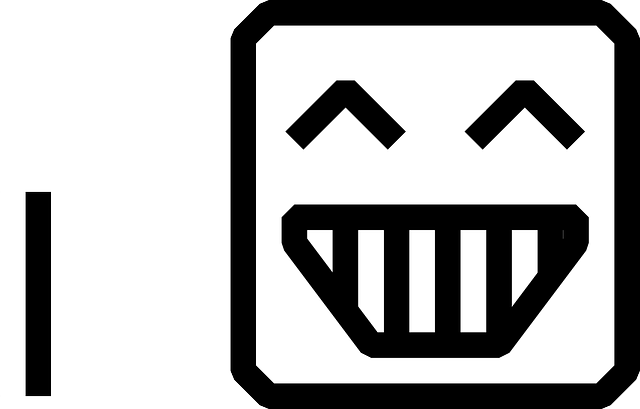 Black, Icon, Happy, Faces, Face, White, Cartoon, Smiley - Icon 16x16 Px (640x409), Png Download