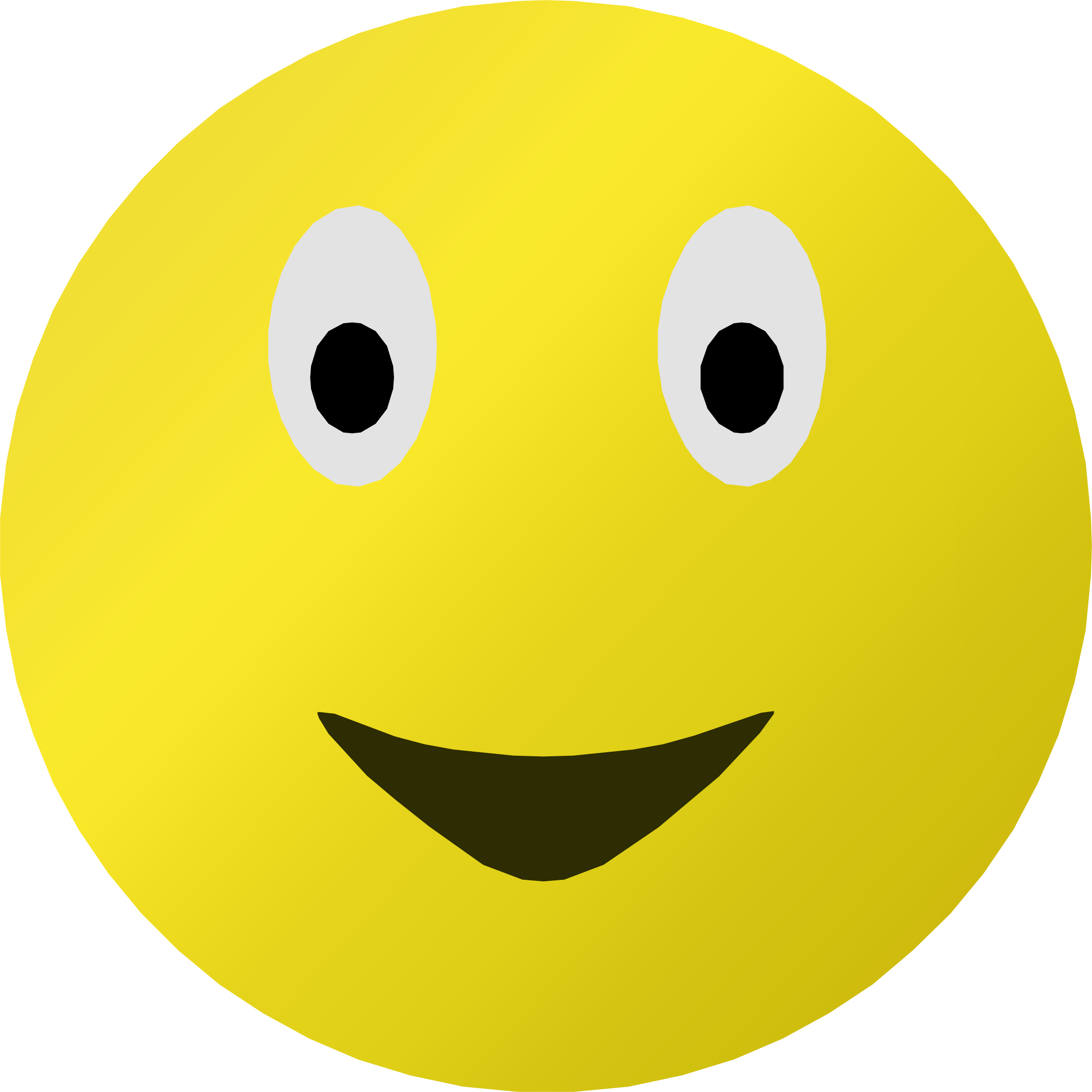 Smiley Clipart Excited - Facebook Emoji Sad Png (2342x2342), Png Download