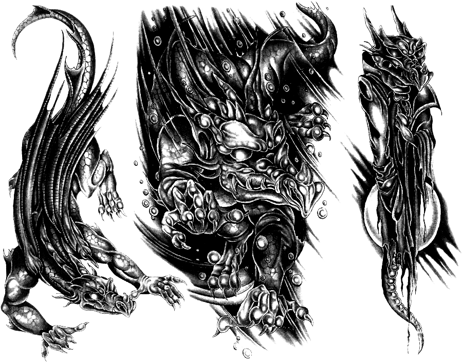 Mojo Shapes - Skull Tattoos Transparent Background (1024x768), Png Download