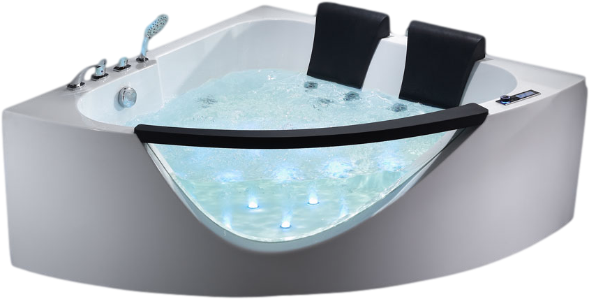 Am199 Eago Tub - Modern Jacuzzi Tub With A Seat (900x600), Png Download