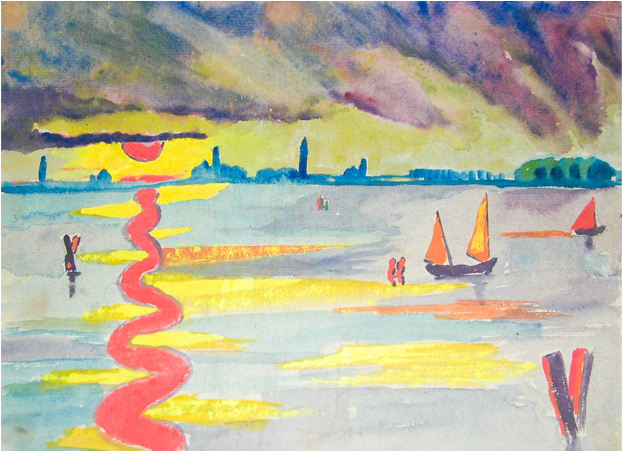 John Dos Passos Painting (800x450), Png Download