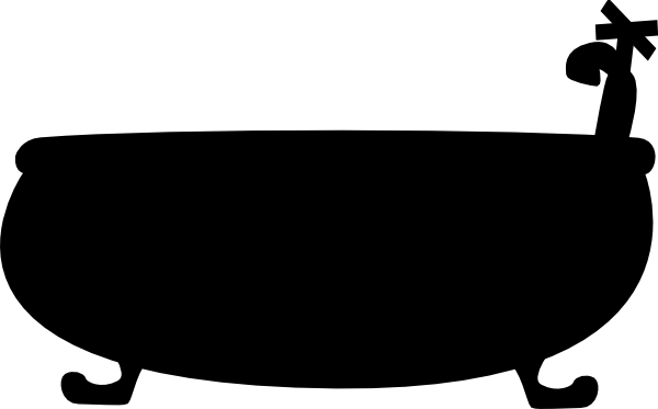 Svg Free Stock Bathtub Outline Free On Dumielauxepices - Bath Tub Clipart (600x373), Png Download