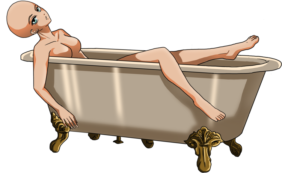 Female In Bath Tub Base Png - Tub .png (1062x751), Png Download