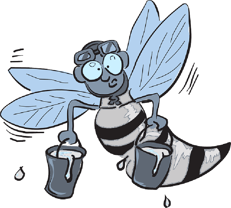 Mb Image/png - Cartoon Worker Bee (800x722), Png Download