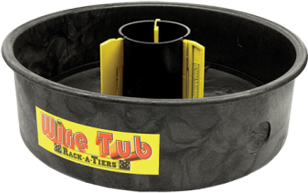 18455 Wire Tub 1 - Rack-a-tiers Wire Tub Coil Dispenser Wire-tub (600x600), Png Download