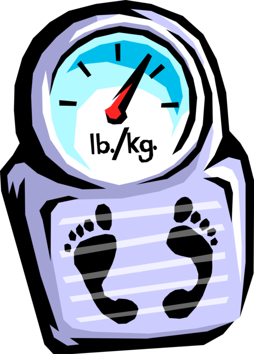 Vector Illustration Of Bathroom Weigh Scale Force-measuring - Much Would You Weigh On Venus (503x700), Png Download