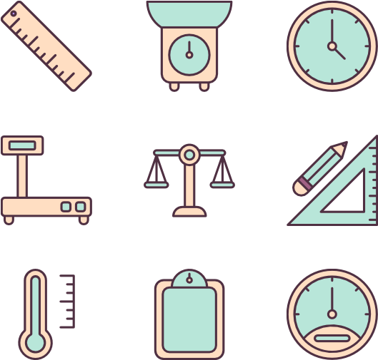 Measuring 16 Icons View All 3 Icon Packs Of Weight - Icon (600x564), Png Download