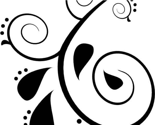 Curve Clipart Page Design - Paisley Clip Art (640x480), Png Download