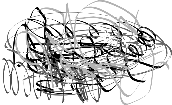 2d Assignment 1 Lines - Messy Lines Clip Art (600x365), Png Download