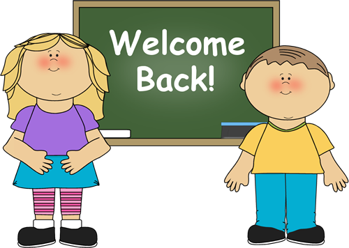 2012 Welcome Back To School Clipart - Back To School Clipart Kids (500x356), Png Download