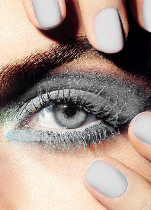 Semi Transparent Eye, Nails & Eye Makeup (may Have - Eye Shadow (500x693), Png Download