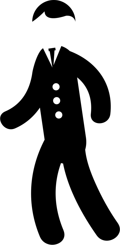 Elegant Man Walking - Download (484x981), Png Download