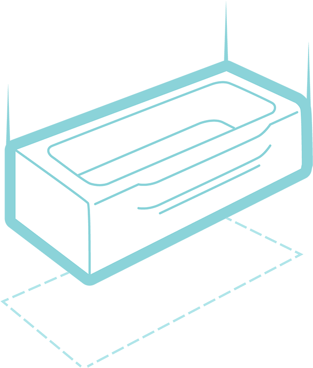 Tub And Shower Replacements - Box (700x863), Png Download
