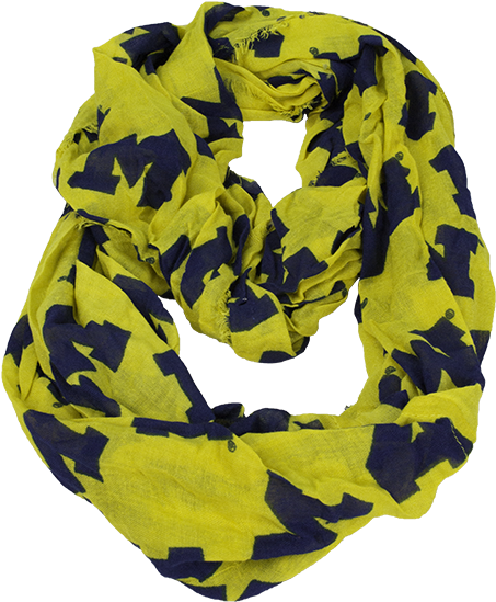 Um Ladies Infinity Block M's Scarf - Scarf (600x600), Png Download