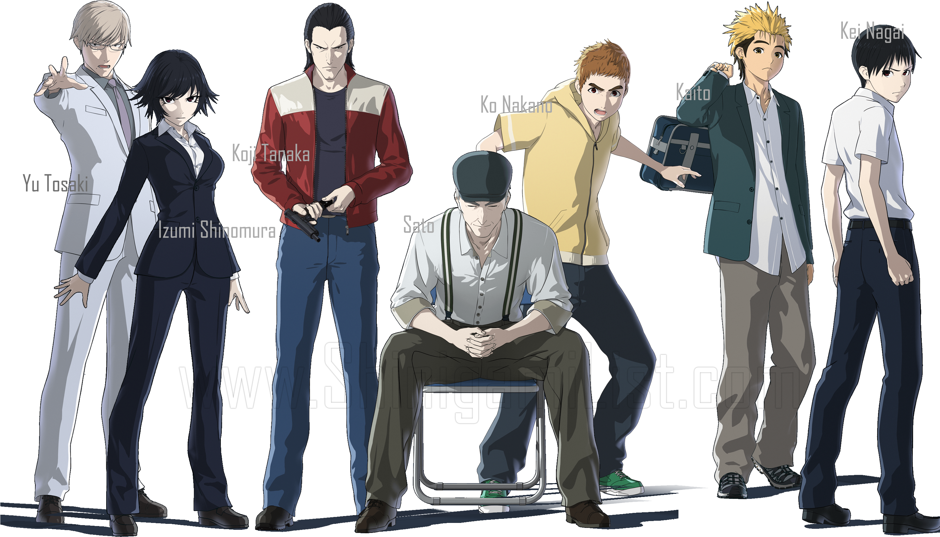 Ajin Anime Characters - Ajin Season 1 (3000x1843), Png Download