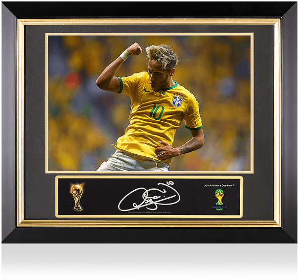 Neymar Jr Official Fifa World Cup™ Signed Plaque And - Neymar Jr Wallpaper Celebration (700x700), Png Download