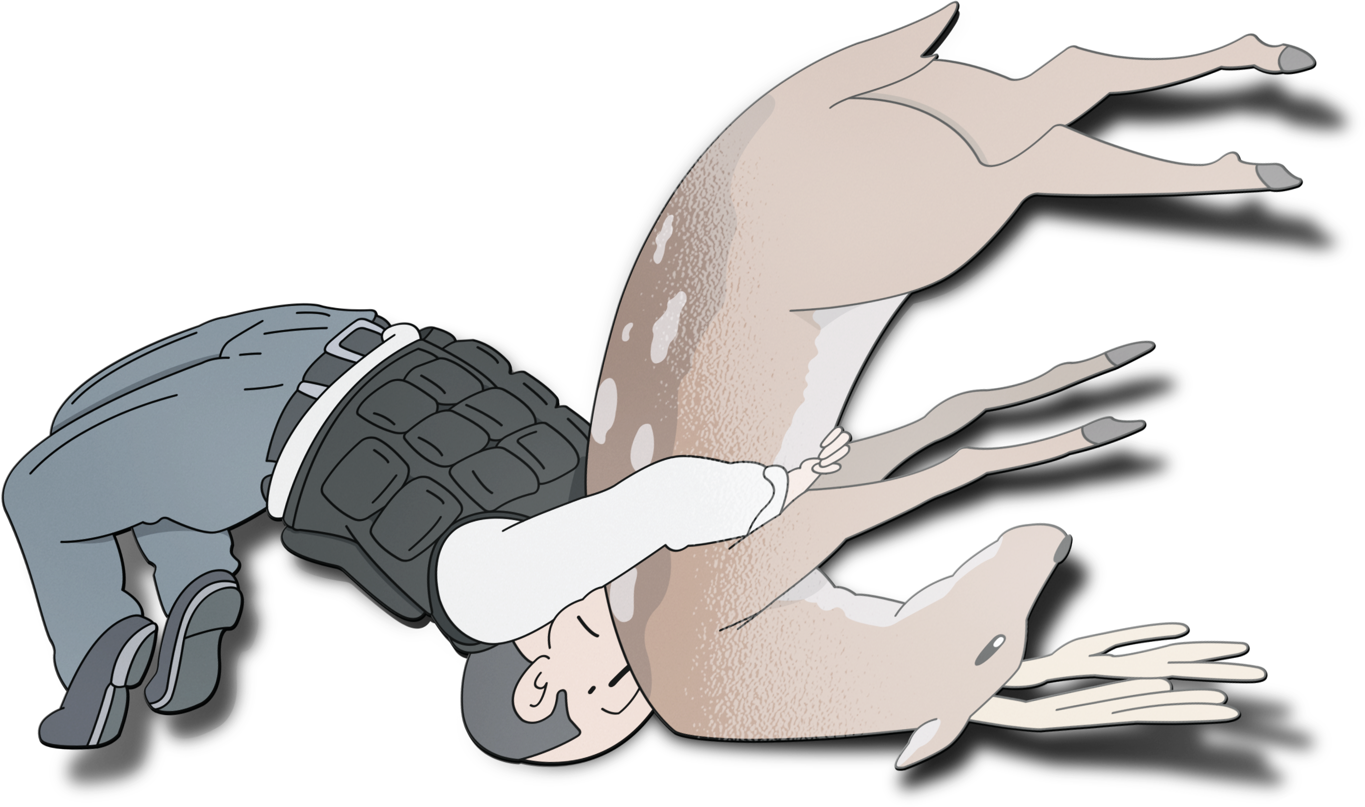 Image Of Kōchō-sensei Vs Deer - Deer (3000x2000), Png Download