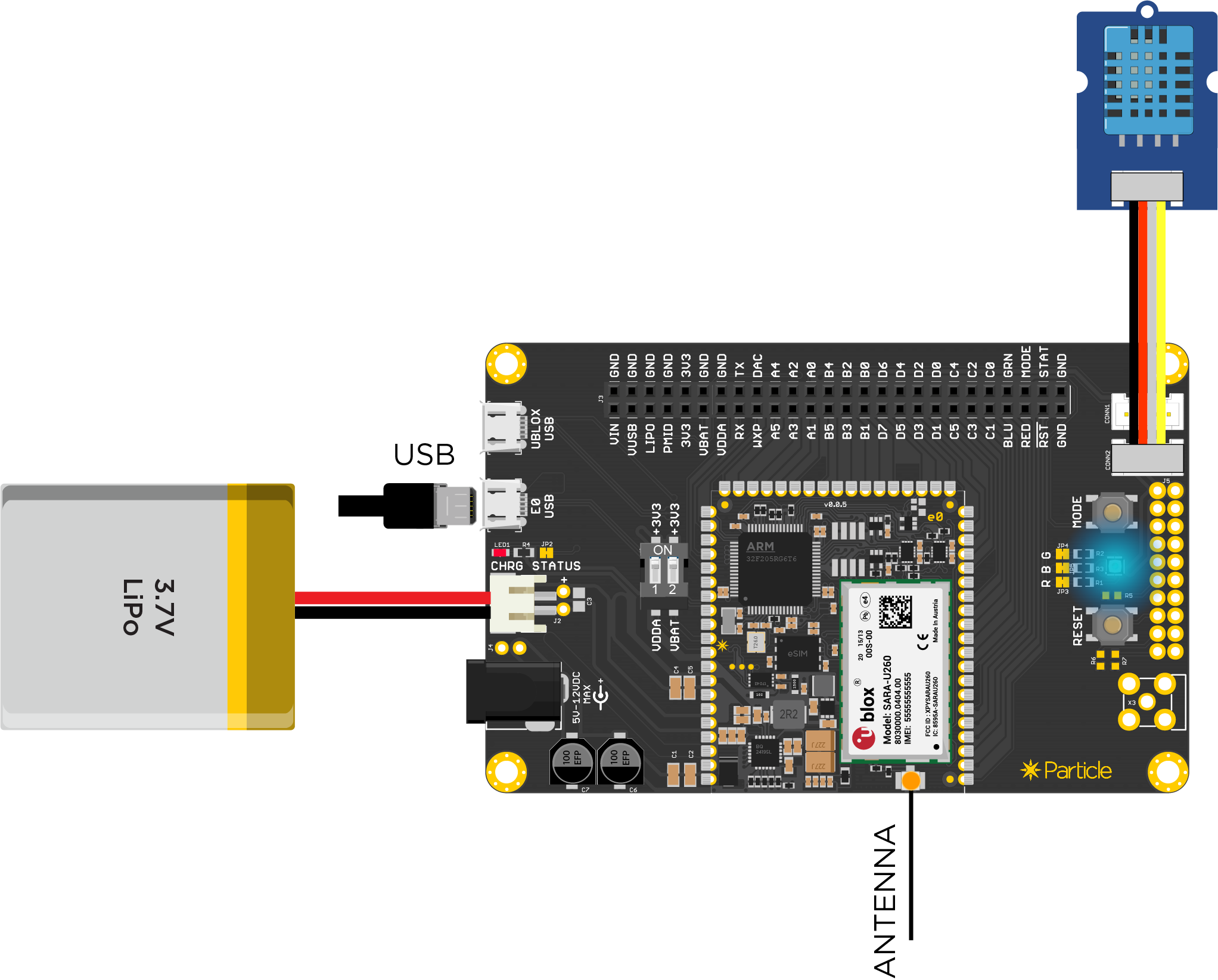 Flashing The Grove Sensor App Using The Web Ide - Diagram (2044x1645), Png Download