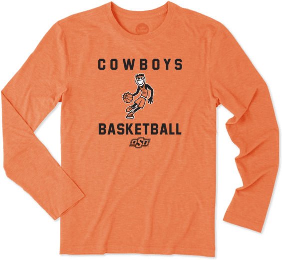 Men's Oklahoma State Cowboys Athlete Jake Long Sleeve - T-shirt (570x570), Png Download