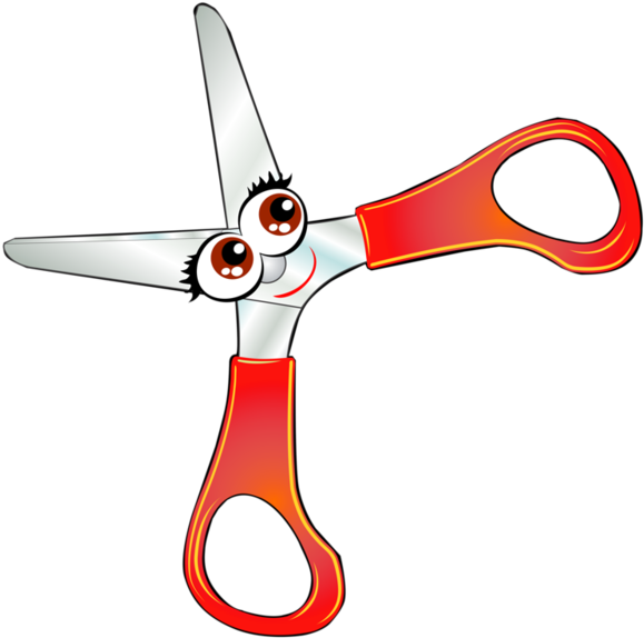 Tijeras Dibujo Animado (600x624), Png Download