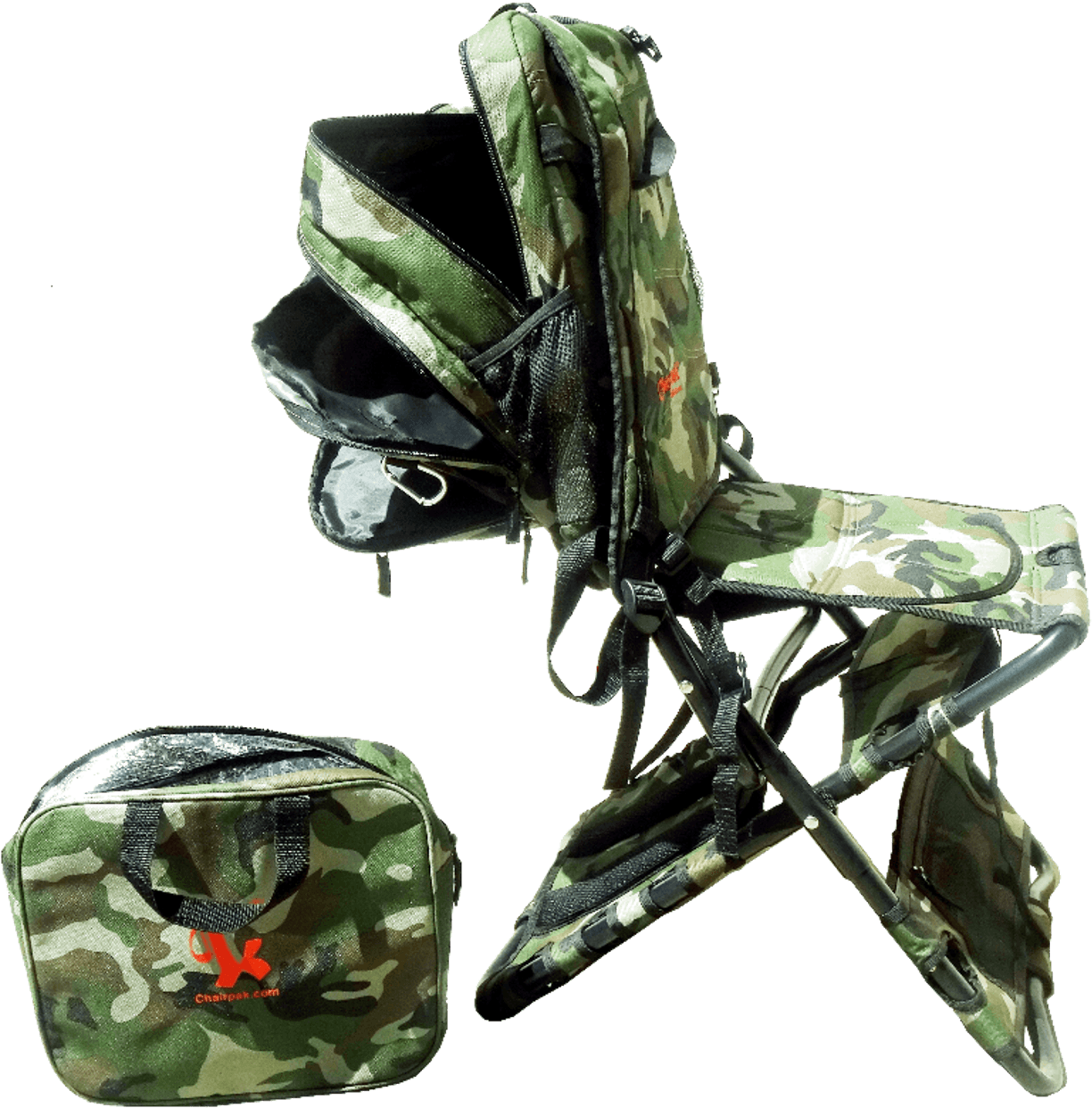 Texas Travel Chairs Images Chair Pak The World 39 S - Chair-pak - The Camo Chair-pak (1250x1250), Png Download