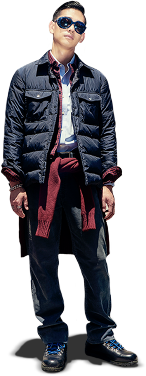 Moncler Fragment Hiroshi Fujiwara Lookbook 10 - Lookbook (500x1282), Png Download