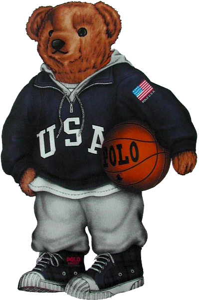 As Rare As A Polo Bear Reclining On An Eames Chair - Polo Bear Basketball T Shirt (592x684), Png Download