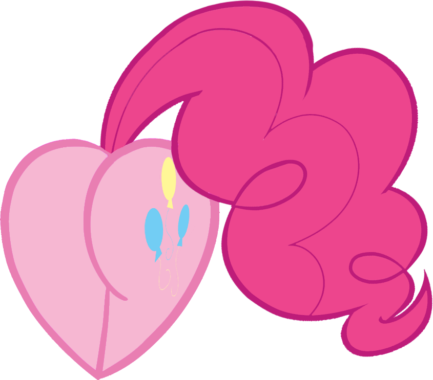 Heart Pie Png - Little Pony Pinkie Pie Butt (845x743), Png Download