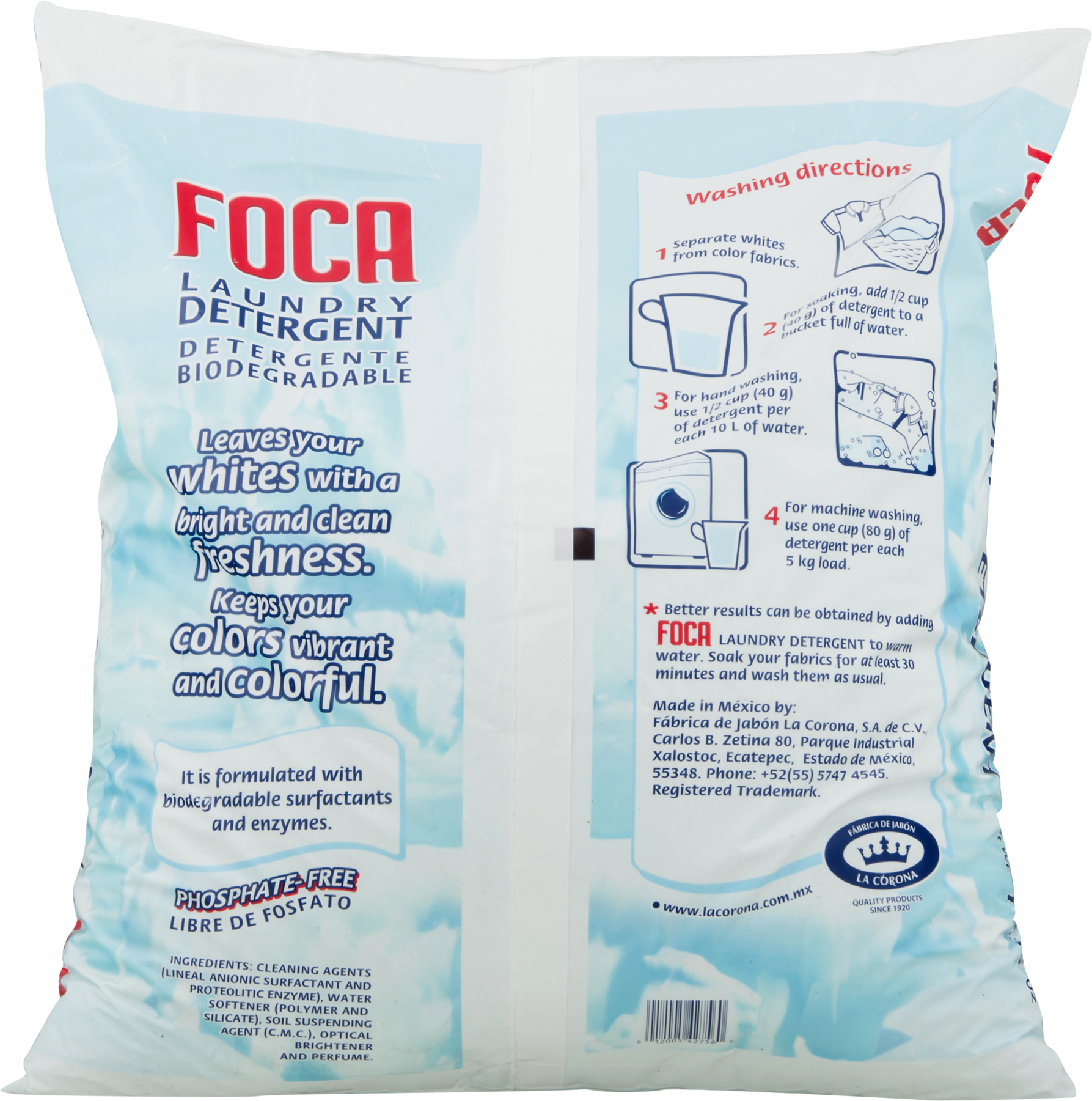 Foca Laundry Detergent - 176.36 Oz (1800x1800), Png Download