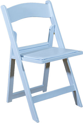 White Padded Chair - Folding Chair (1000x593), Png Download