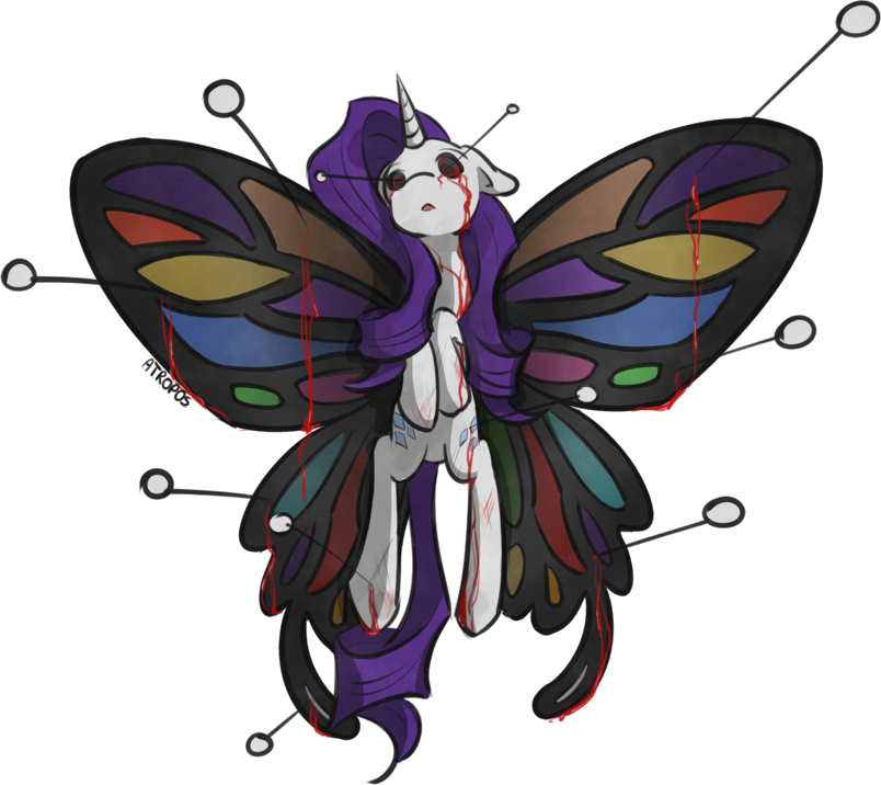 Atropos, Blood, Butterfly Wings, Death, Gore, Grimdark, - Fairy (804x716), Png Download