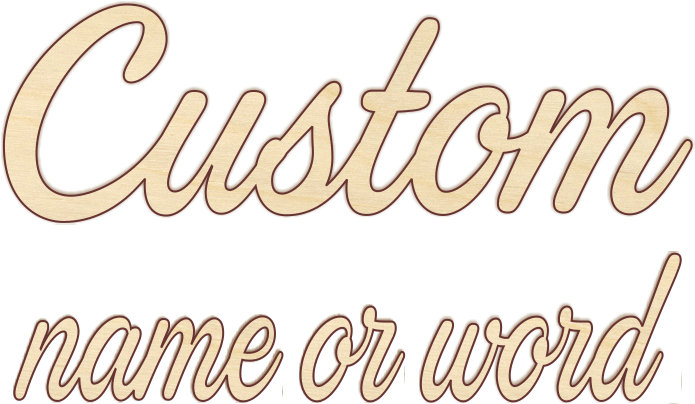 Custom Word Or Name - Word (735x735), Png Download