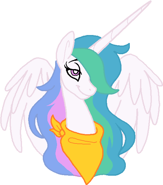 Princess Celestia - Cartoon (633x637), Png Download