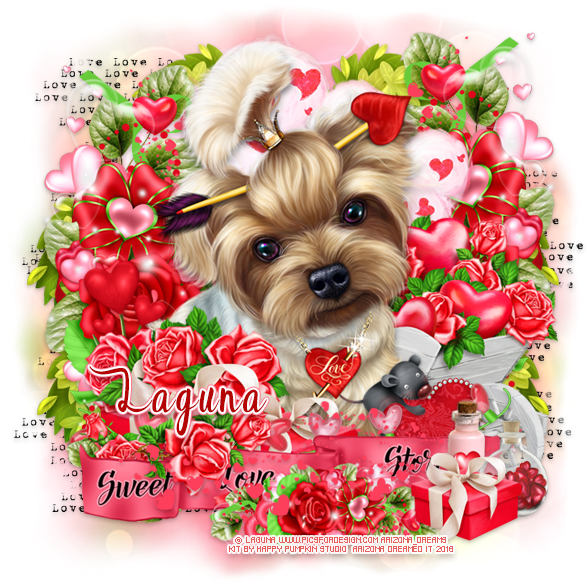 Sweet Love Story Kit By Happy Pumpkin Studio Here - Companion Dog (600x600), Png Download