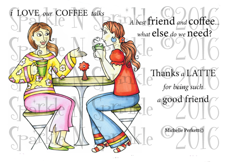 Coffee Talks Digital Stamp Set Digi Sparkle Sprinkle - Digital Stamp (802x570), Png Download