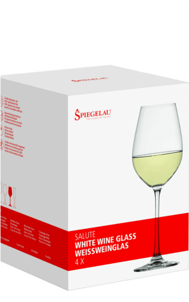 4x Spiegelau Salute White Wine Glasses - Spiegelau Lead-free Crystal Salute White Wine Glasses, (368x880), Png Download