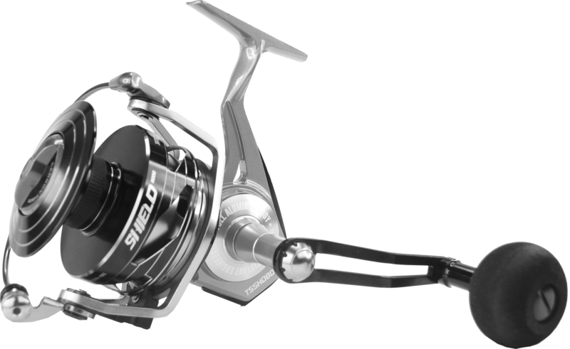 Tsunami Shield Spinning Reels - Tsunami Shield 8000 Spinning Reel (800x491), Png Download