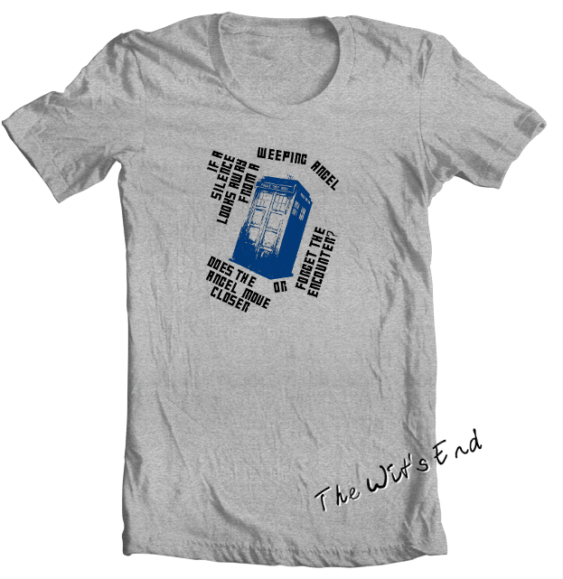 If A Silence Looks Away From A Weeping Angel Tee Shirt - Mos 6502 T Shirt (640x800), Png Download