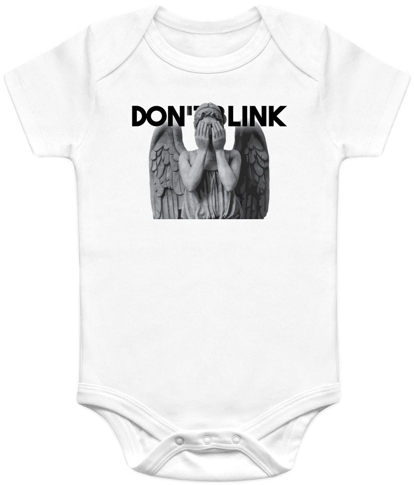 "don't Blink" Weeping Angels Doctor Who Baby Onesies - Doctor Who: Weeping Angel 1:6-scale Figure (545x650), Png Download
