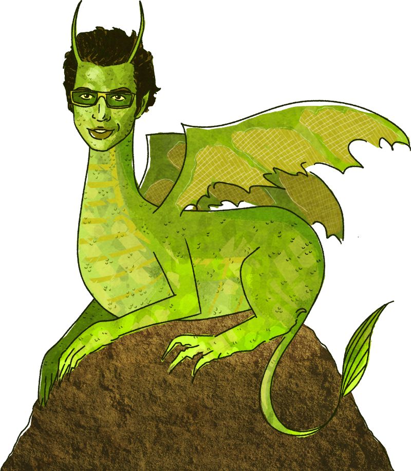Chef Goldblum Jeff Goldblum Dragon My Art Meme - Illustration (800x917), Png Download