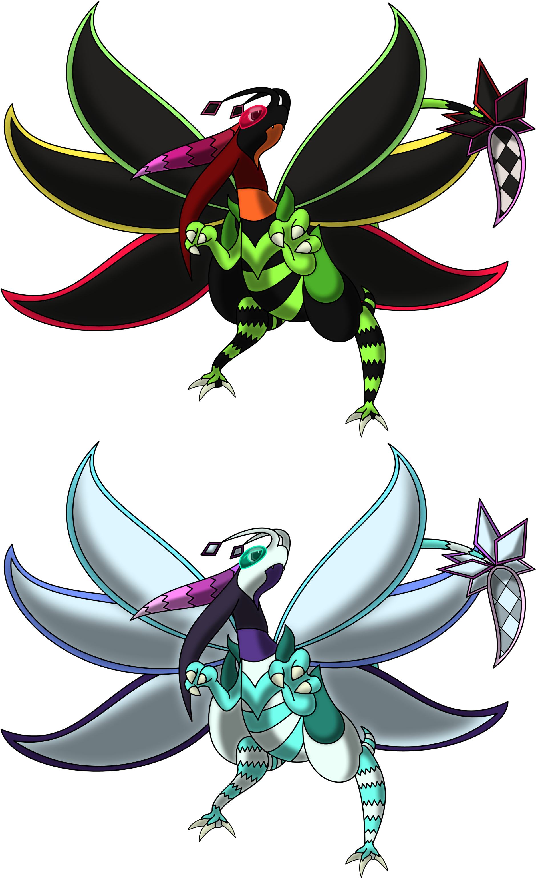 Supreme Flygon - Megabyte (1943x3082), Png Download