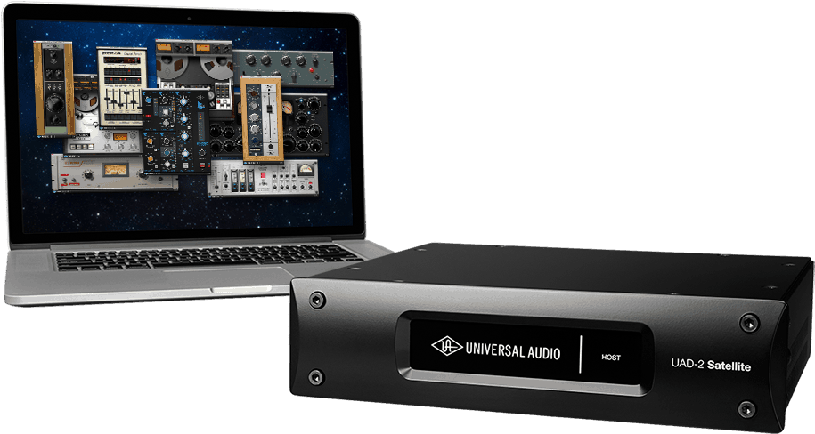 Universal Audio Uad-2 Satellite Thunderbolt - Universal Audio Uad 2 Satellite Thunderbolt Quad (1000x516), Png Download