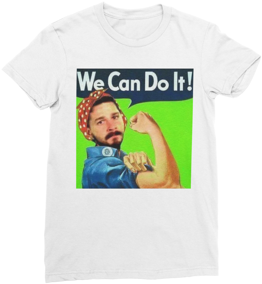 We Can Do It Meme ﻿classic Women's T-shirt - We Can Do It! (rosie The Riveter) (1024x1024), Png Download